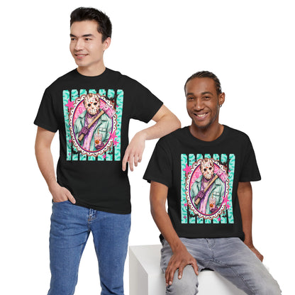 Jason Portrait Tee — Colorful Spooky Horror Shirt