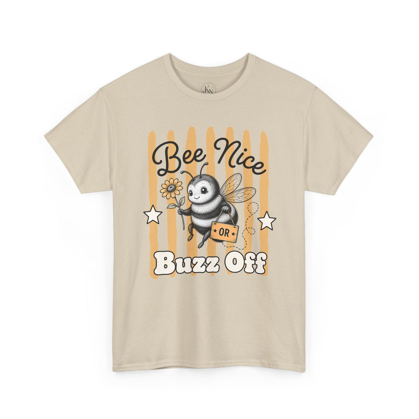 Bee Nice or Buzz Off Retro Bee Graphic Tee