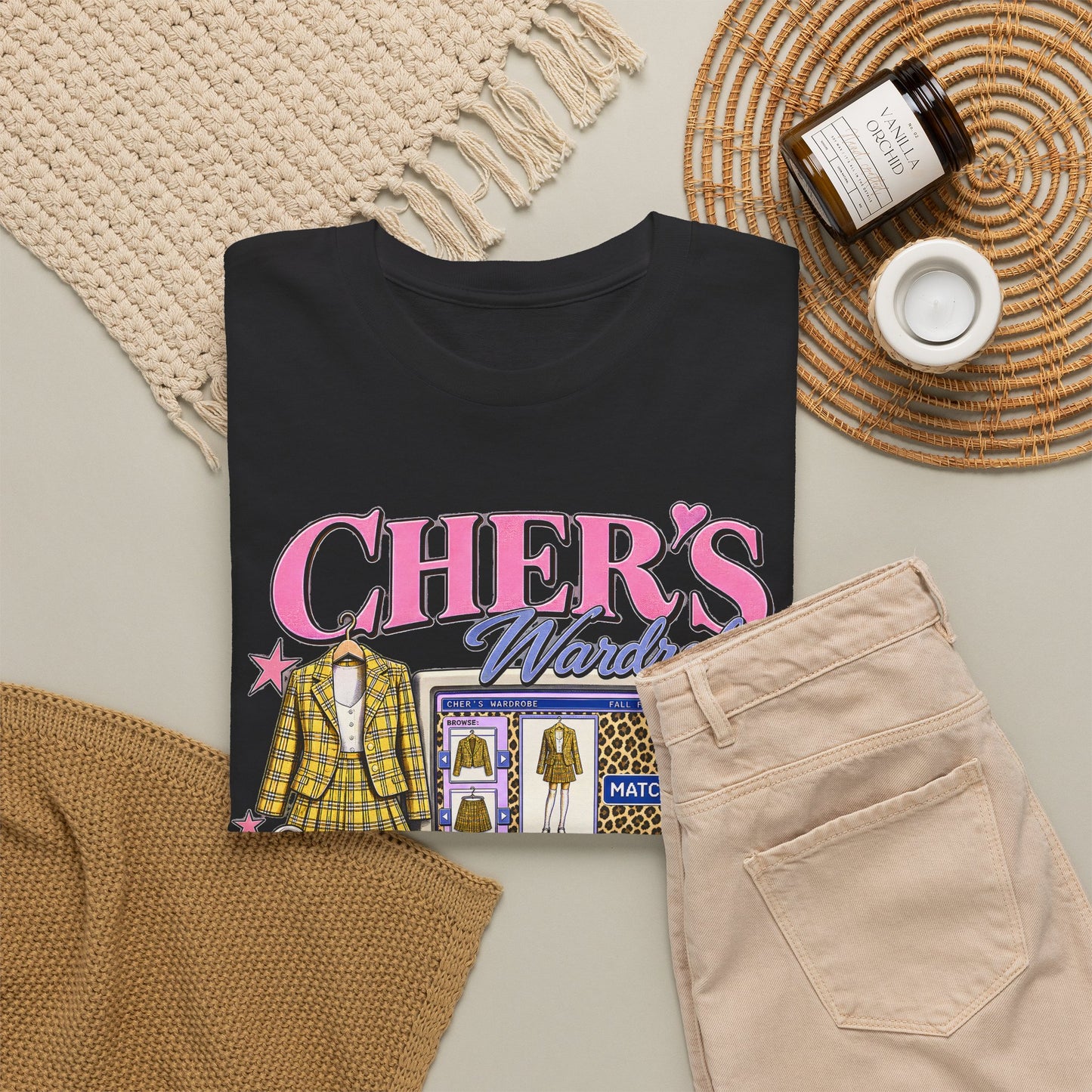 Cher's Wardrobe Graphic Tee | 90s Movie Nostalgia