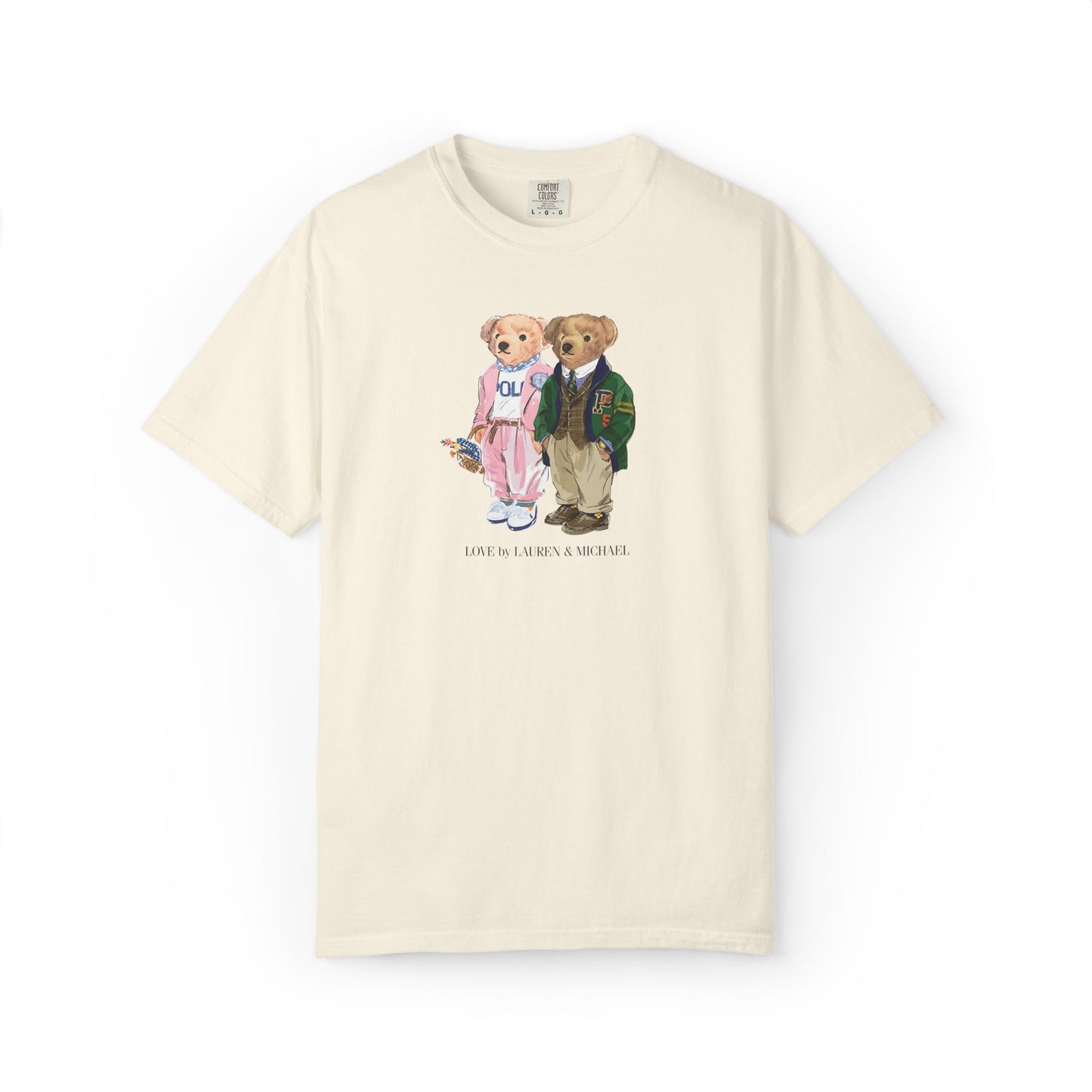 Personalized Couples T-Shirt — Custom Teddy Bear Graphic Tee | Gift for Him & Her