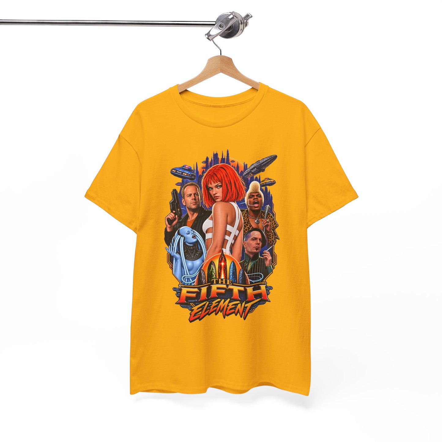 Retro Sci-Fi Character Collage Graphic Tee