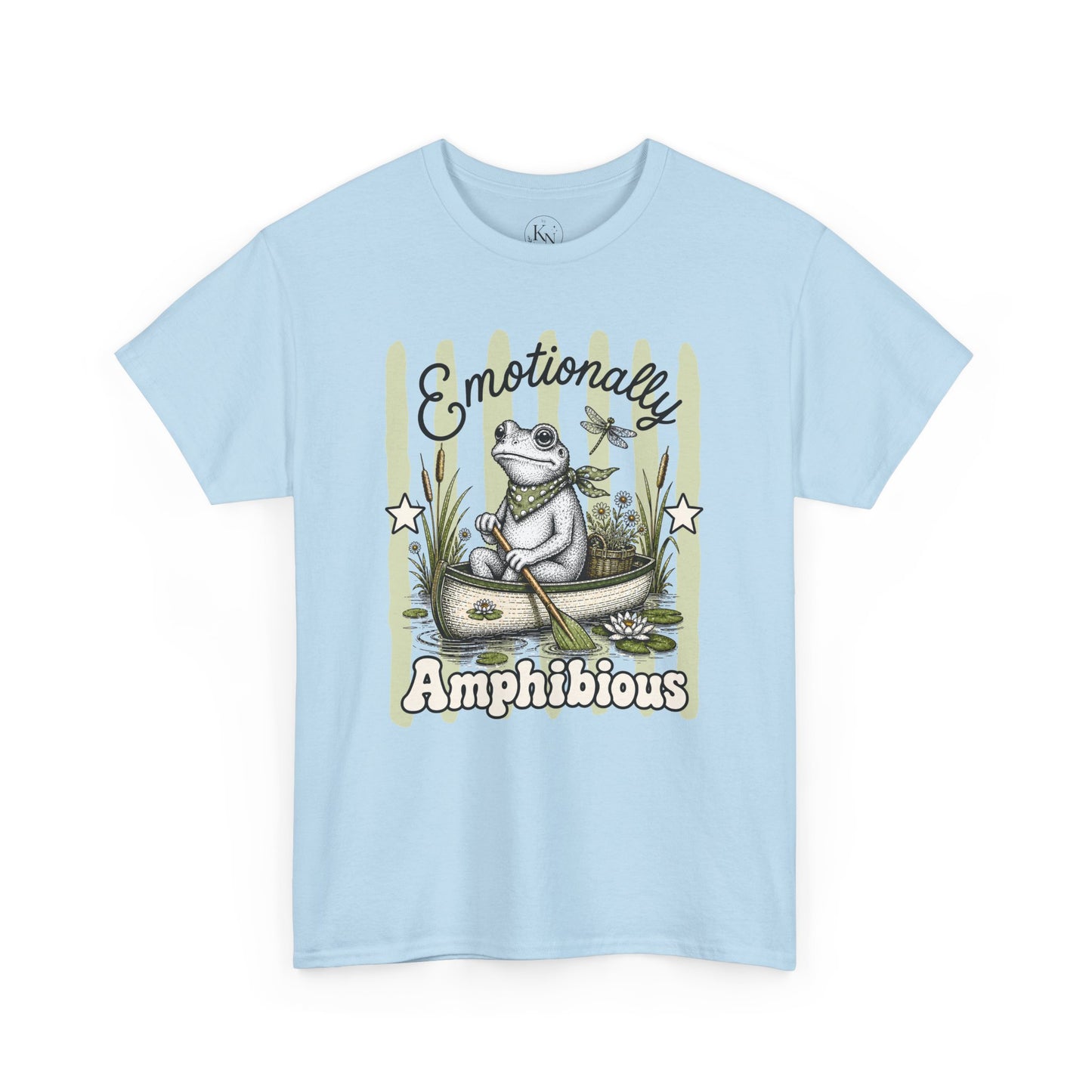 Emotionally Amphibious Retro Frog Graphic Tee