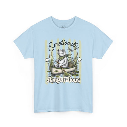 Emotionally Amphibious Retro Frog Graphic Tee