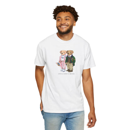 Personalized Couples T-Shirt — Custom Teddy Bear Graphic Tee | Gift for Him & Her
