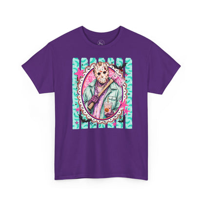 Jason Portrait Tee — Colorful Spooky Horror Shirt