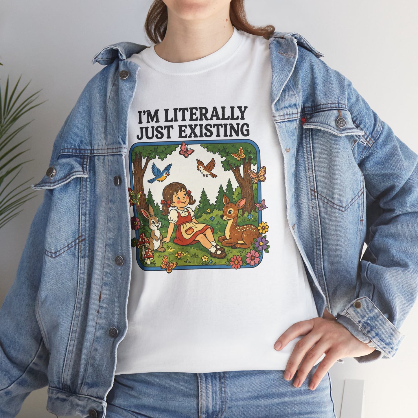 I'm Literally Just Existing Tee — Vintage Nature Graphic T-Shirt