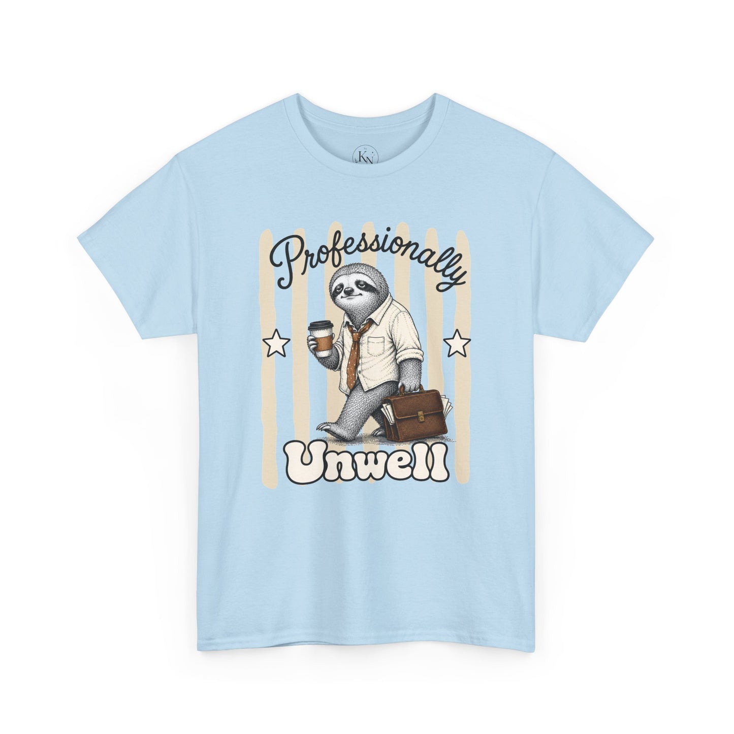 Professionally Unwell Retro Sloth Graphic Tee