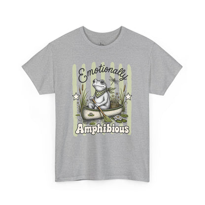 Emotionally Amphibious Retro Frog Graphic Tee