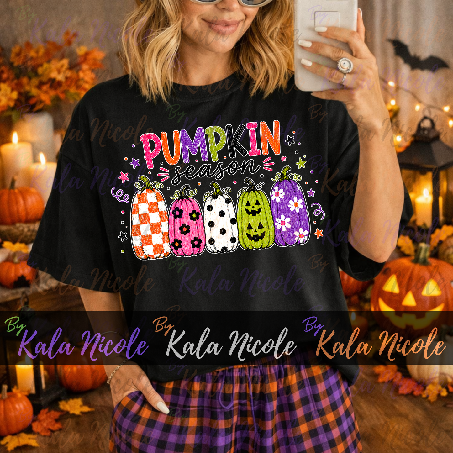 Pumpkin Season Doodle PNG Bundle | Trendy Fall PNG | Halloween Clipart (Digital Download)