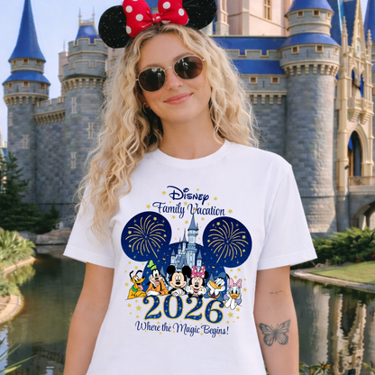 2026 Disney Family Vacation PNG | Mickey Mouse & Friends v2