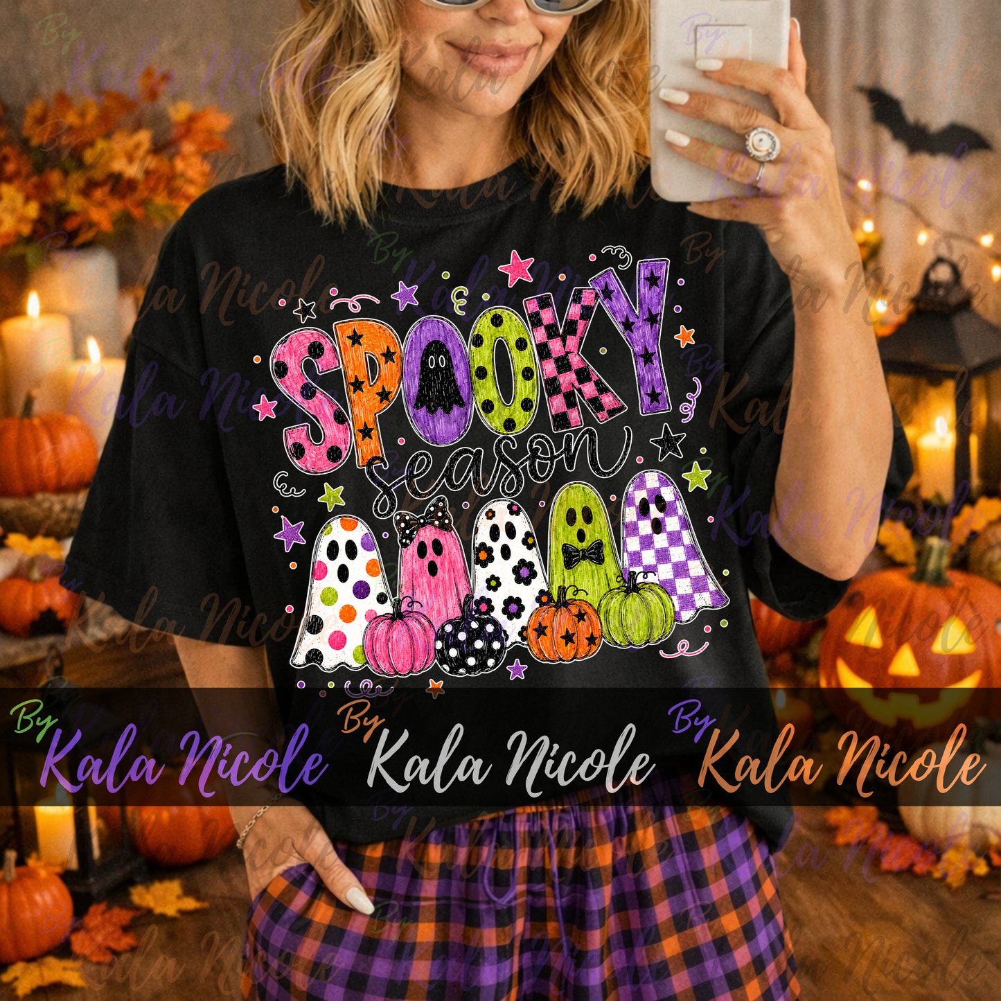 Spooky Season PNG Bundle | Trendy Halloween PNG | Fall PNG | Cute Ghost Clipart (Digital Download)