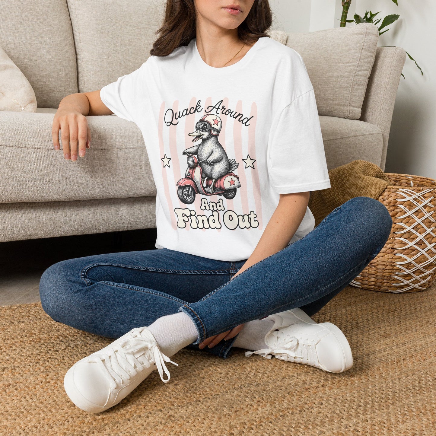 Quack Around & Find Out Graphic Tee | Cute Duck Dry Humor Shirt