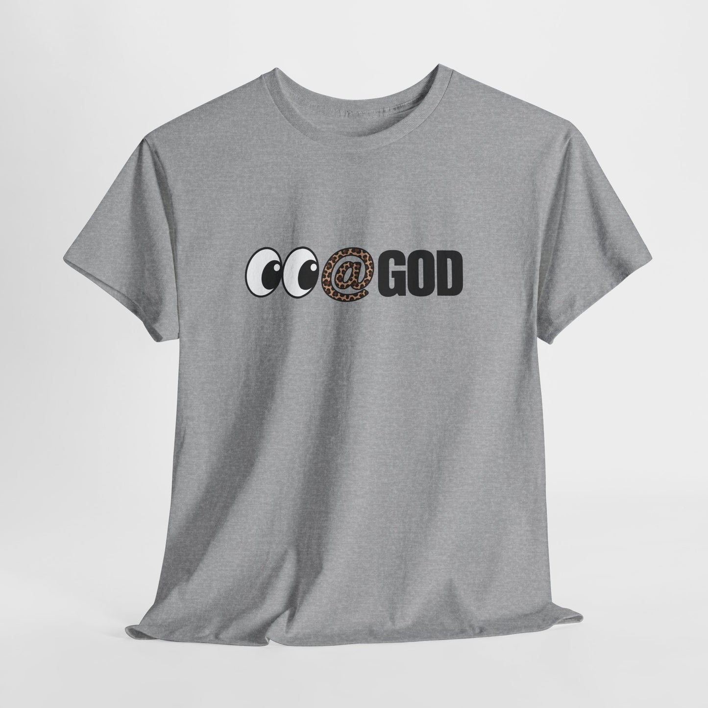 Look At God Leopard Print Graphic Tee