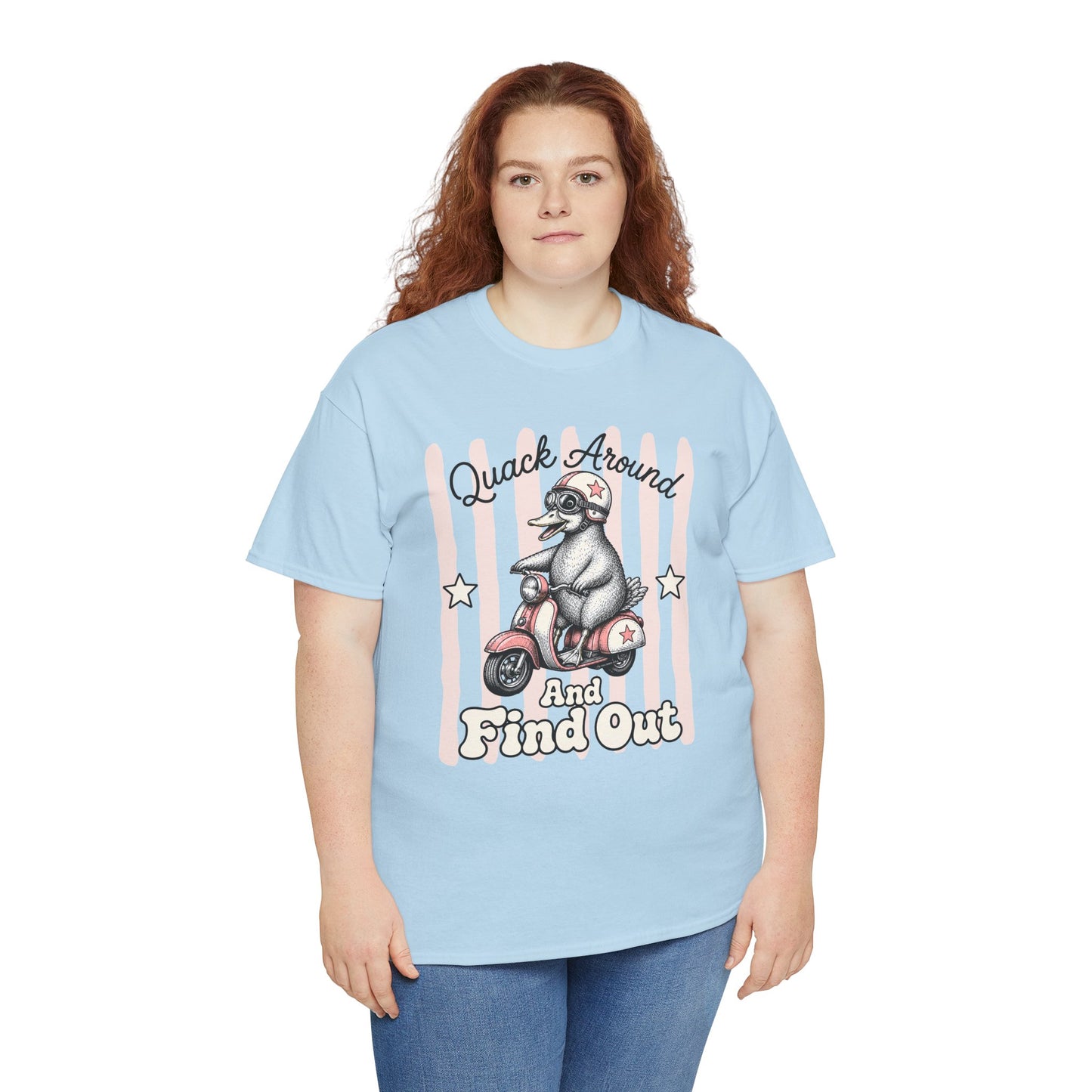 Quack Around and Find Out Retro Duck Graphic Tee