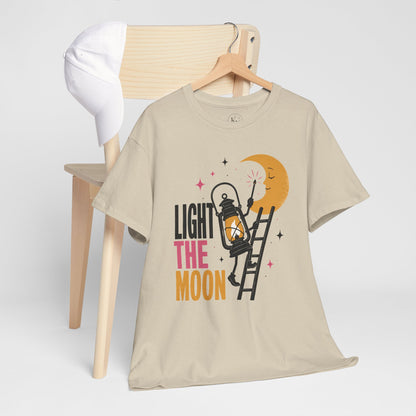 Light the Moon Pop Art Tee — Lantern Lighting the Moon Graphic Tee