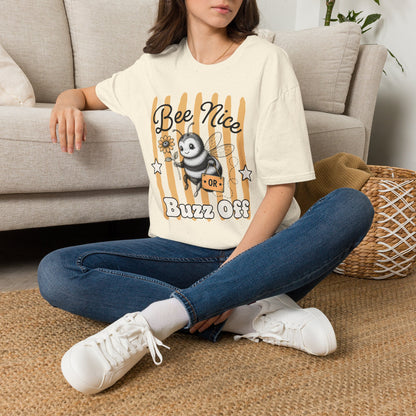 'Bee Nice or Buzz Off' Bee Graphic Tee