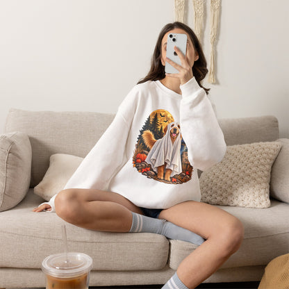 Golden Retriever Ghost Halloween Sweatshirt
