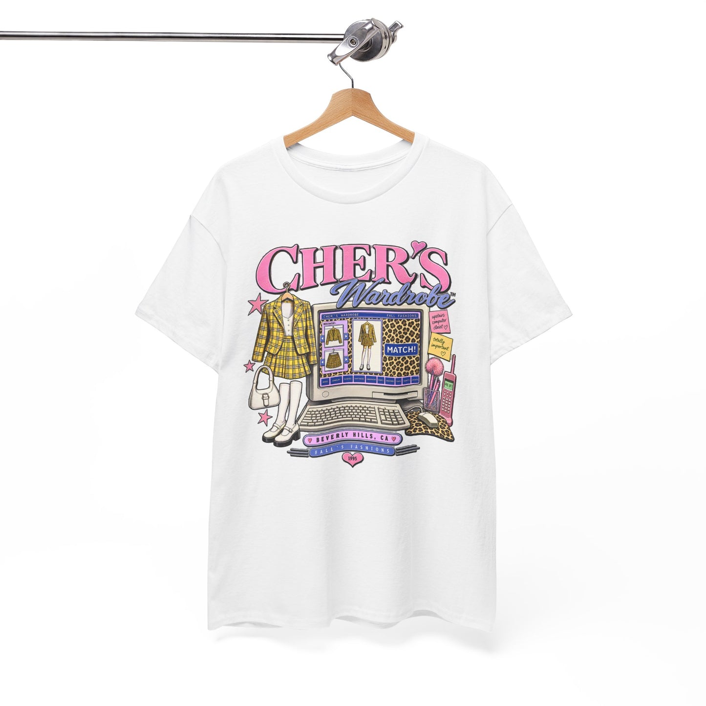 Cher's Wardrobe Graphic Tee | 90s Movie Nostalgia