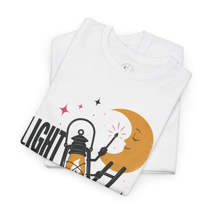 Light the Moon Pop Art Tee — Lantern Lighting the Moon Graphic Tee