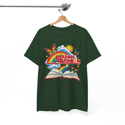 Rainbow & Butterflies Retro Book Graphic Tee