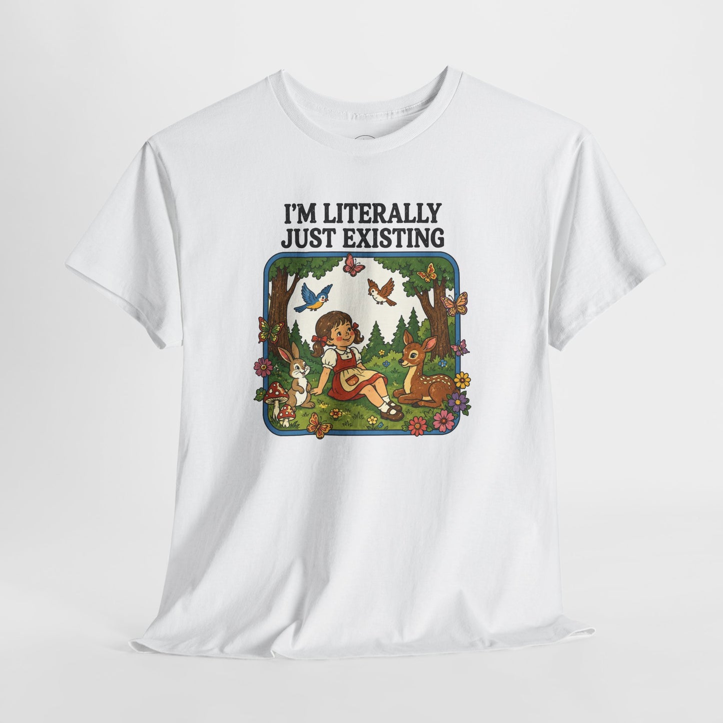 I'm Literally Just Existing Tee — Vintage Nature Graphic T-Shirt
