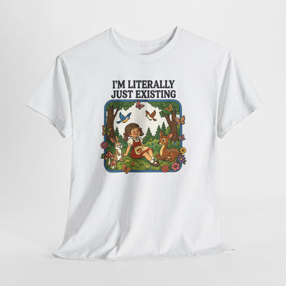 I'm Literally Just Existing Tee — Vintage Nature Graphic T-Shirt