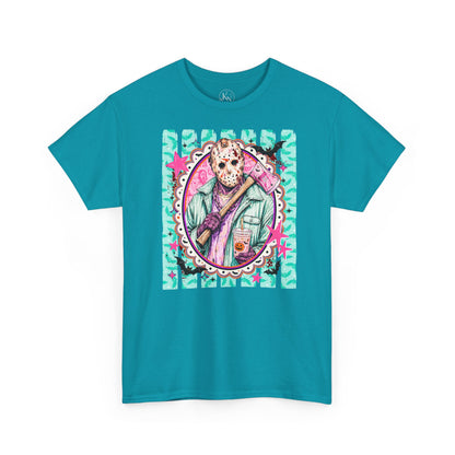 Jason Portrait Tee — Colorful Spooky Horror Shirt