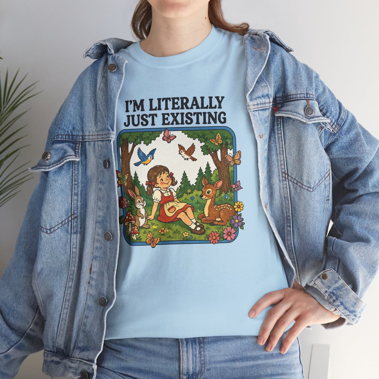 I'm Literally Just Existing Tee — Vintage Nature Graphic T-Shirt