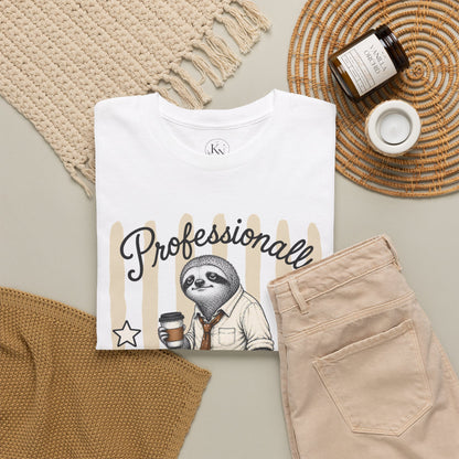Professionally Unwell Retro Sloth Graphic Tee