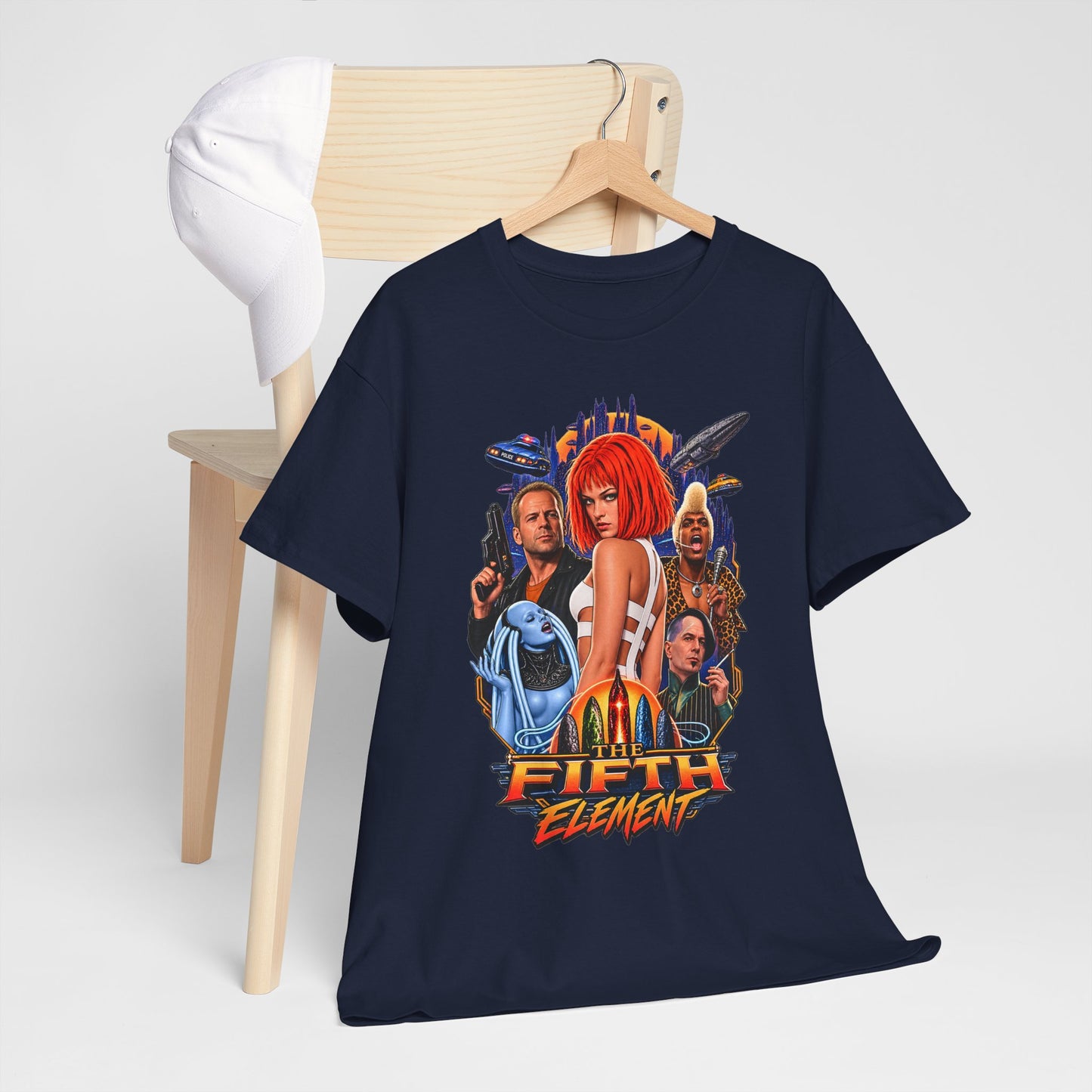 Retro Sci-Fi Character Collage Graphic Tee