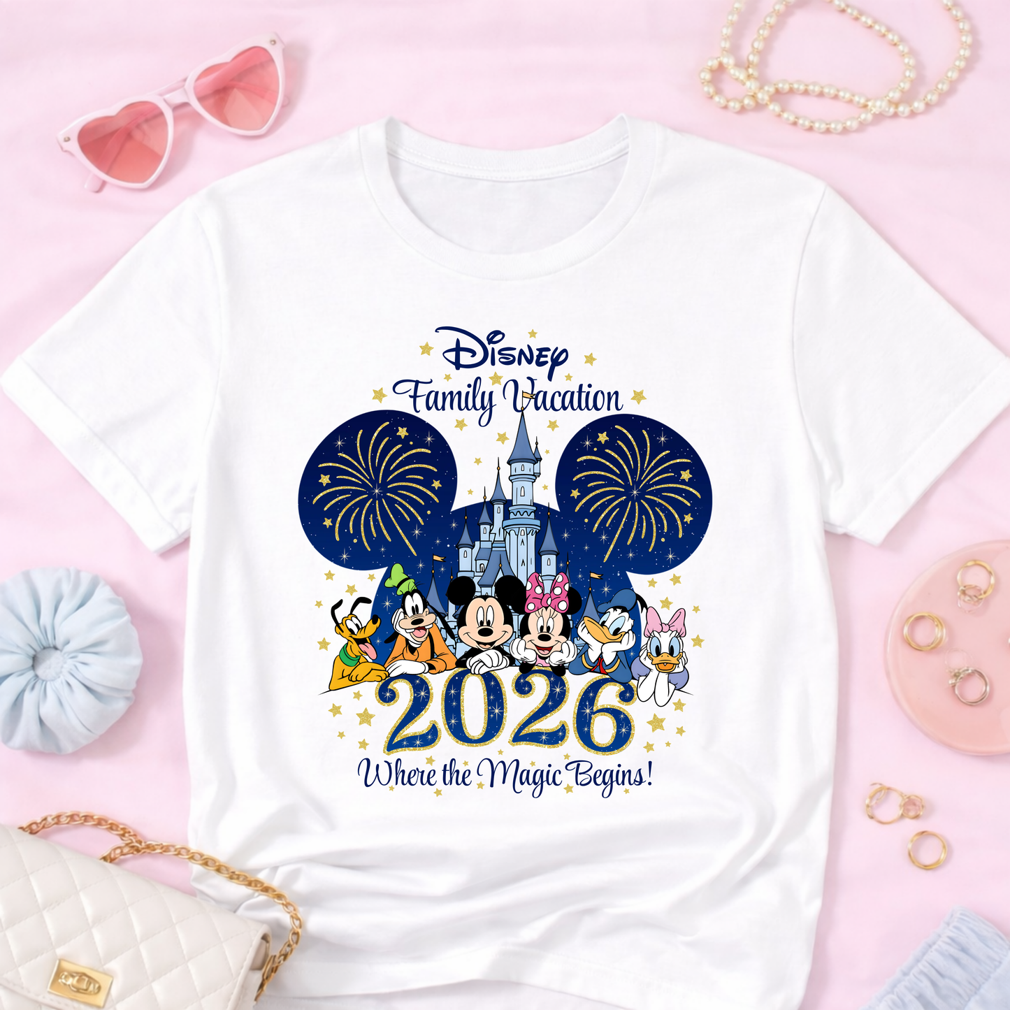2026 Disney Family Vacation PNG | Mickey Mouse & Friends v2