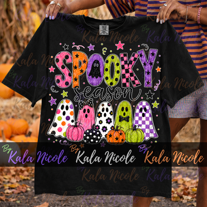 Spooky Season PNG Bundle | Trendy Halloween PNG | Fall PNG | Cute Ghost Clipart (Digital Download)