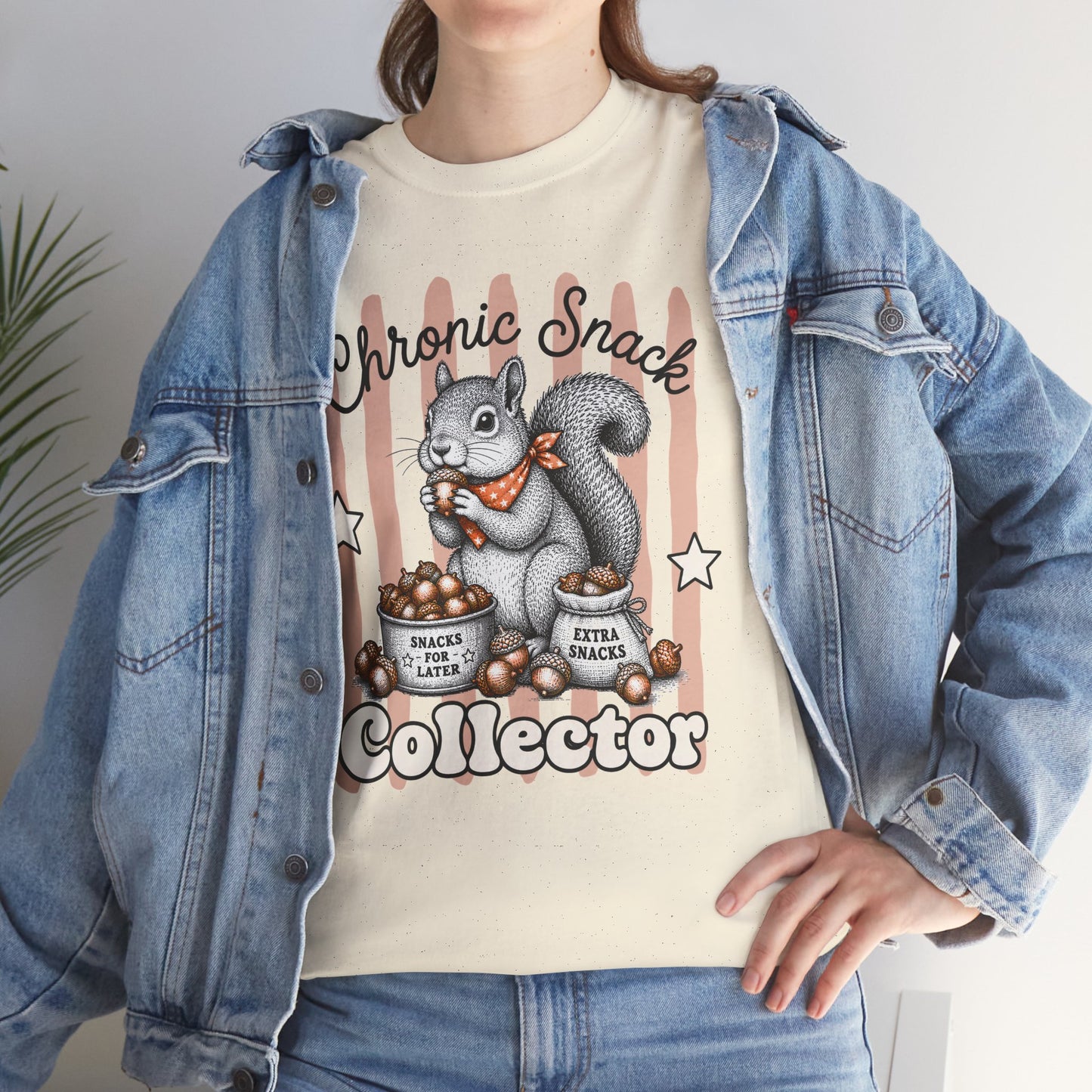 Chronic Snack Collector Retro Squirrel Graphic Tee