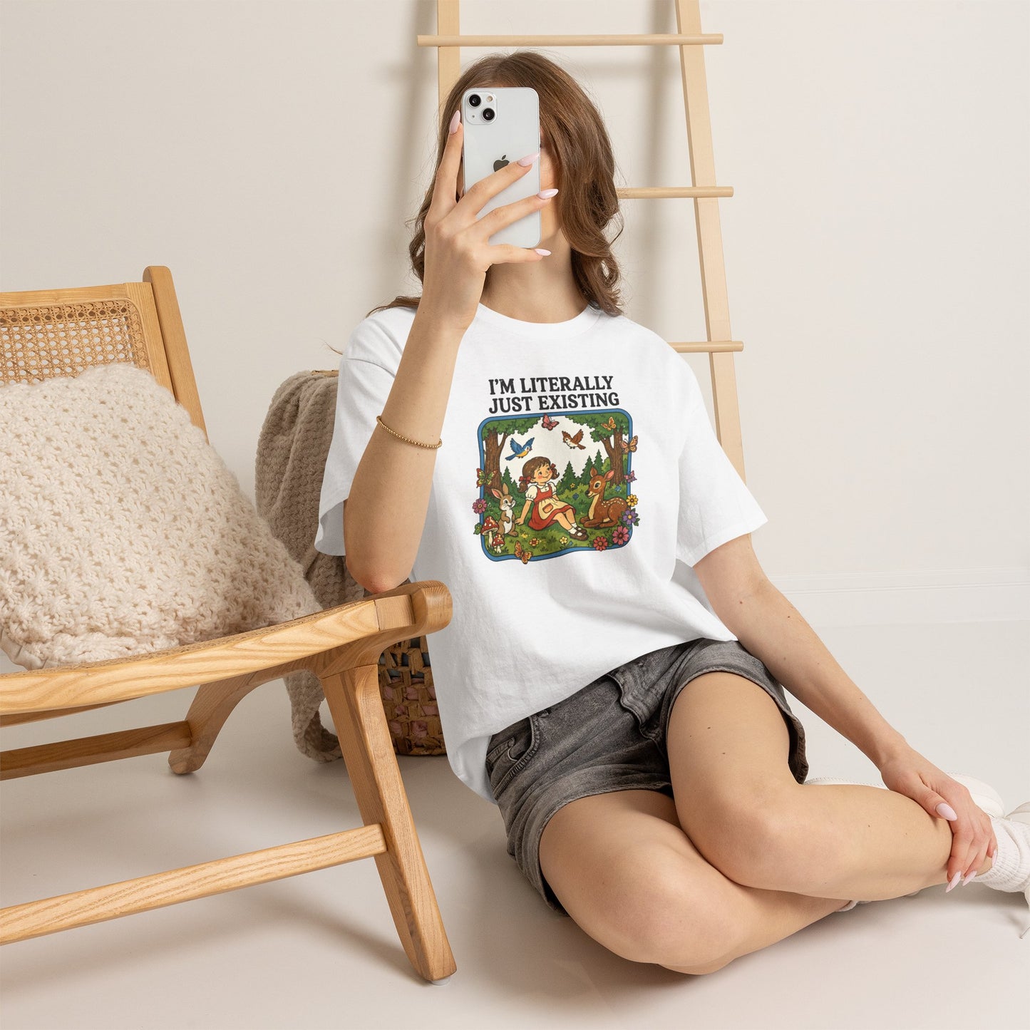 I'm Literally Just Existing Tee — Vintage Nature Graphic T-Shirt