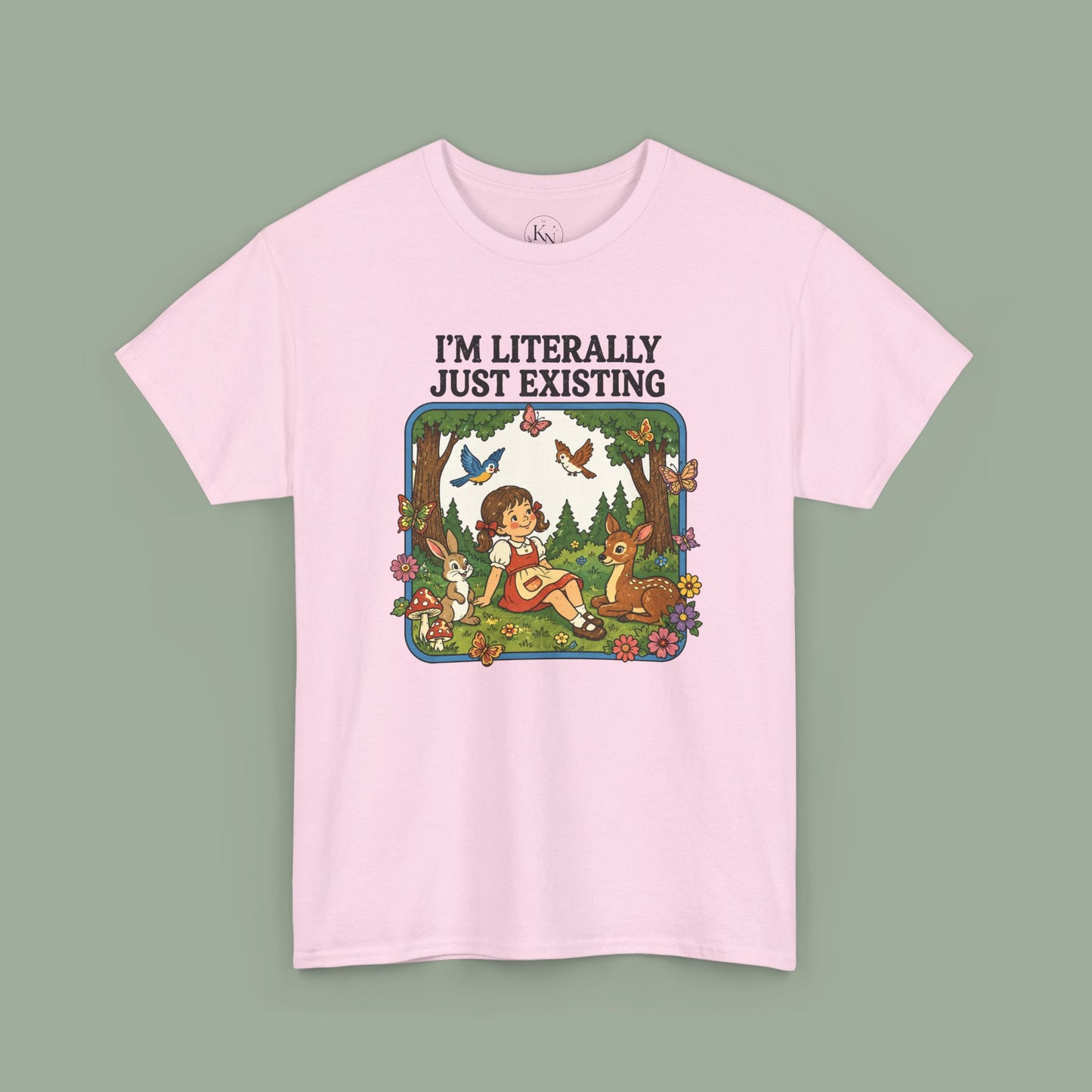 I'm Literally Just Existing Tee — Vintage Nature Graphic T-Shirt