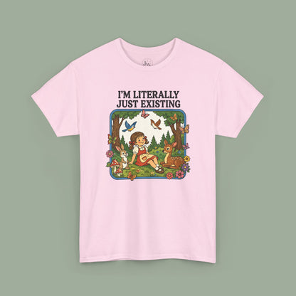 I'm Literally Just Existing Tee — Vintage Nature Graphic T-Shirt