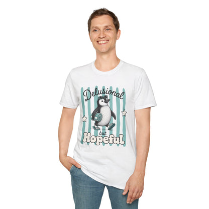 'Delusional but Hopeful' Penguin Graphic Tee