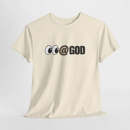 Look At God Leopard Print Graphic Tee