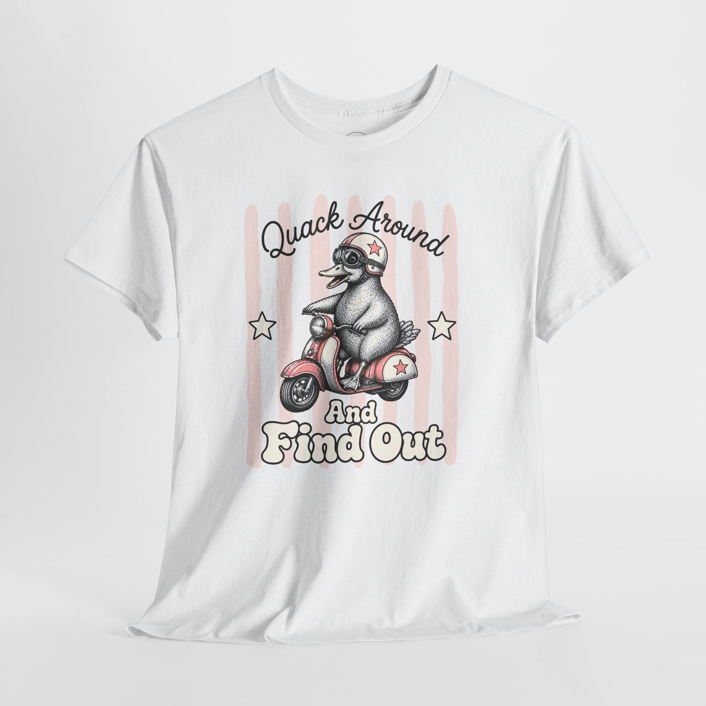 Quack Around and Find Out Retro Duck Graphic Tee