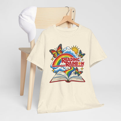 Rainbow & Butterflies Retro Book Graphic Tee