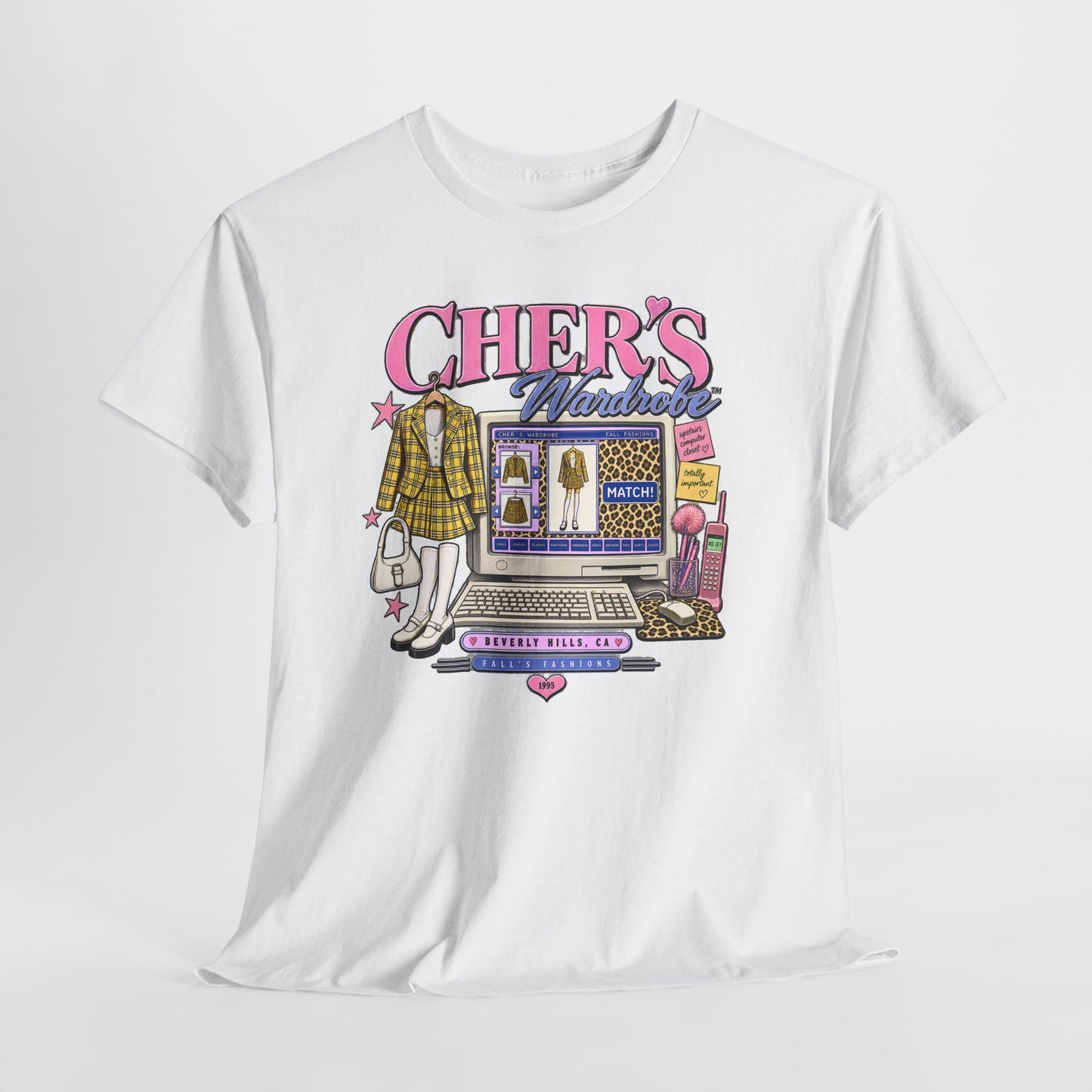 Cher's Wardrobe Graphic Tee | 90s Movie Nostalgia