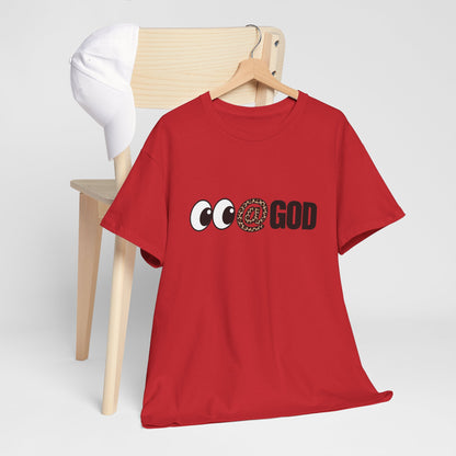 Look At God Leopard Print Graphic Tee