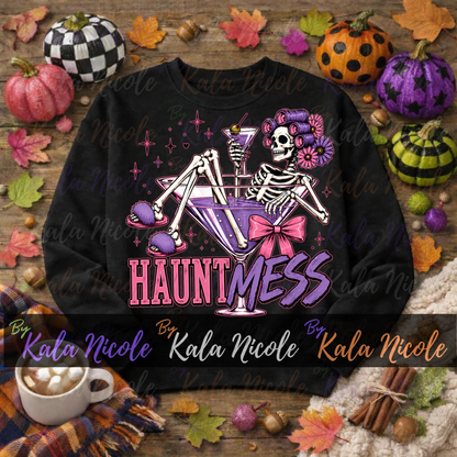 Haunt Mess PNG Bundle | Trendy Halloween PNG | Fall PNG | Cute Skeleton Clipart (Digital Download)