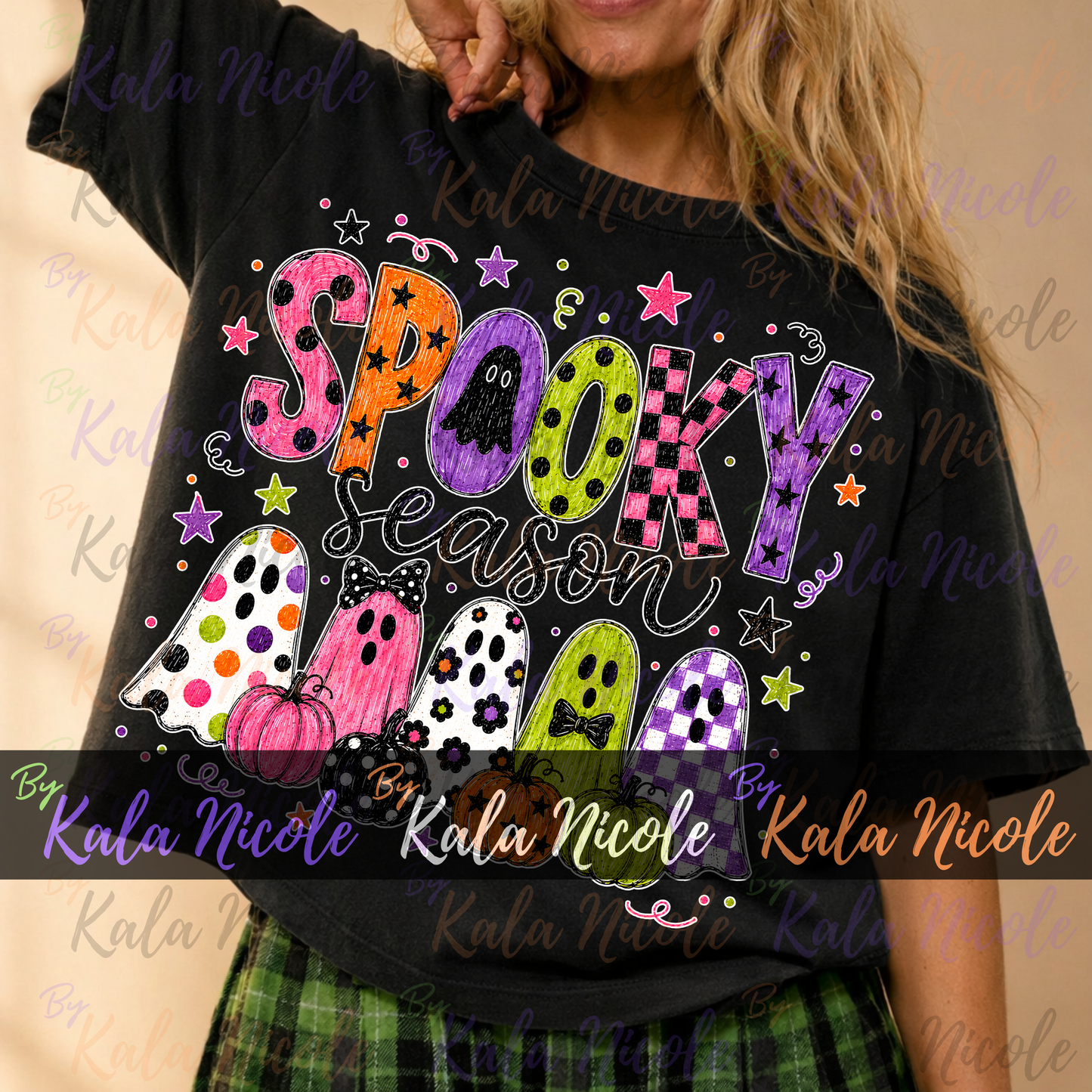 Spooky Season PNG Bundle | Trendy Halloween PNG | Fall PNG | Cute Ghost Clipart (Digital Download)