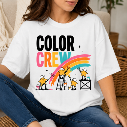 Color Crew Pop Art Tee — Stars Painting the Sky Graphic Tee