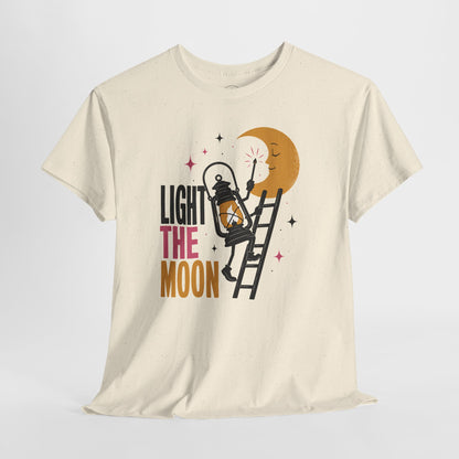 Light the Moon Pop Art Tee — Lantern Lighting the Moon Graphic Tee