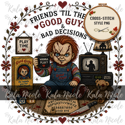 Horror Movie Cross-Stitch PNG | Chucky