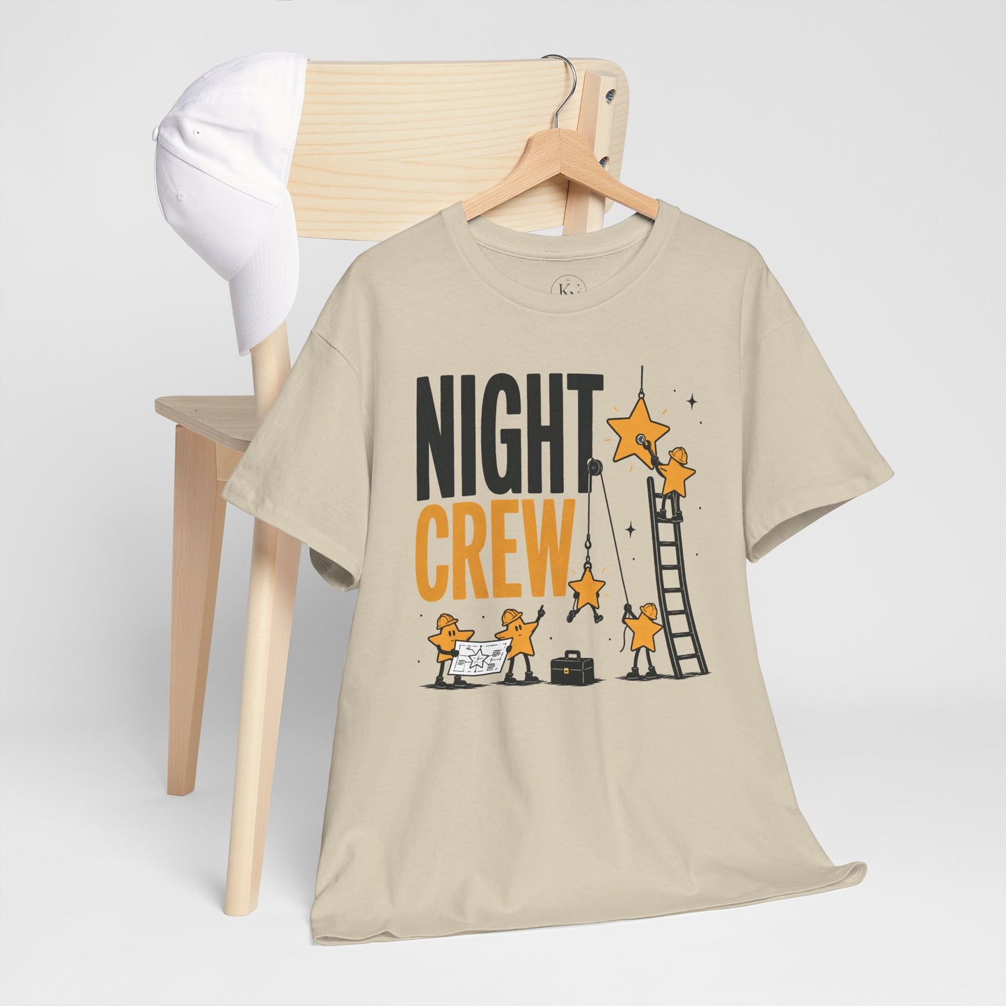 Night Crew Pop Art Tee — Stars Hanging Stars Graphic Tee