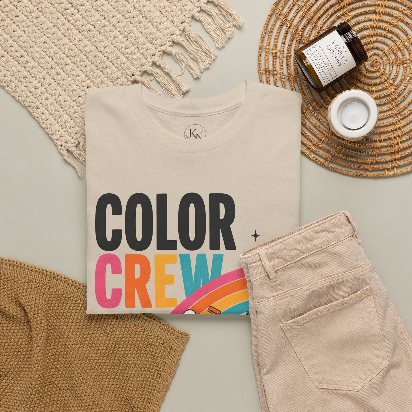 Color Crew Pop Art Tee — Stars Painting the Sky Graphic Tee