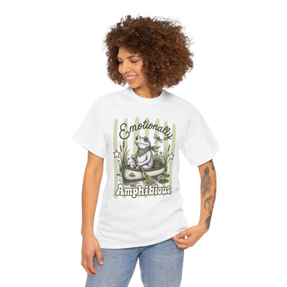 Emotionally Amphibious Retro Frog Graphic Tee